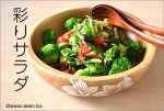 彩りサラダ
<br>
オリーブ、ルッコラ、アボカド、トマト、レタス、ブロッコリー、レッドオニオン。
<br>
彩りも良く、味も良く、バランスのいい「楽、一品」。