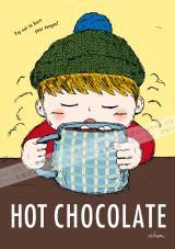 “Try not to burn your tongue!”
<br>
“やけどしないようにきをつけて!”
<br><br>
こどもと食べものって、どうしてあんなにもかわいいんでしょう!
<br>
マシュマロが浮かんだあつあつのココアをふーふーしながら飲む。
<br>
あちちっ!やけどしないようにきをつけて!