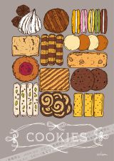 COOKIES
<br><br>
食べるのも作るのも、クッキーが大好き
<br>
サブレやビスケット、ガレットなど種類はさまざま。
<br>
「糖分と脂肪分が全体の40%以上のもの」をクッキーと定義づける説もあるようですが…
<br><br>
いろいろな形や味が楽しめるクッキー缶も魅力的。
<br>
全種類食べたくなってしまうけど…
<br><br>
食べすぎには気をつけないと
<br>
…ね!