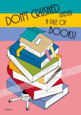 Don’t crushed under a pile of Books!
<br>
“本の山につぶされないように!”
<br><br>
本屋に行くときは「さぁ!本屋に行くぞ!」と決意する。
<br>
うっかり、ふらりと立ち寄ると、情報量の多さに圧倒されてすぐに本屋を出てしまう羽目になるからだ。
<br>
この世には読みたい本が多すぎる。
<br>
この世にある本の1%も読んでいないのだろう。
<br><br>
それでも「読みたい」気持ちだけが先走り、部屋の隅にはまだ読まれていない本たちが積もっている。
