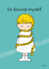 I’m bound myself.
<br>
“私は私を縛りつけていた。”
<br><br>
好きなことはそれなりにたくさんある。
<br>
楽しいと思うこともそれなりにある。
<br>
でもいつもどこかで不安のような、不満のような、物足りない気持ち。
<br><br>
「自分にはできない、できるわけがない」
<br>
そう決めつけて、結局何もしないまま。
<br>
私は私を、自分自身で縛りつけていた。
<br><br>
それをほどくのも、私。 illustration