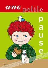 une petit pause
<br>
ちょっとひとやすみ
<br><br>
そんな意味のフランス語です。
<br><br>
この絵を描こうと思ったきっかけは公園の前ですれ違ったチェックのシャツを着た外国人の男の子。
<br>
一瞬だったので、どんな子だったかは覚えていないけれど
<br>
その瞬間
<br>
「チェックのシャツを着た赤毛の男の子が描きたい!」
<br>
そんな気持ちになったのです。
<br><br>
つかれたときにこの絵を見てちょっとひとやすみしようかな?そんな気持ちになれば嬉しいです。 illustration